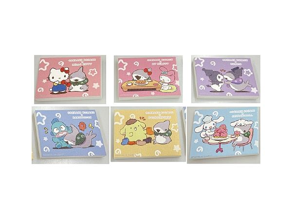 ODEKAKE KOZAME x Sanrio Characters: Trading Mini Canvas Art (ODEKAKE KOZAME): 1Box (6pcs)