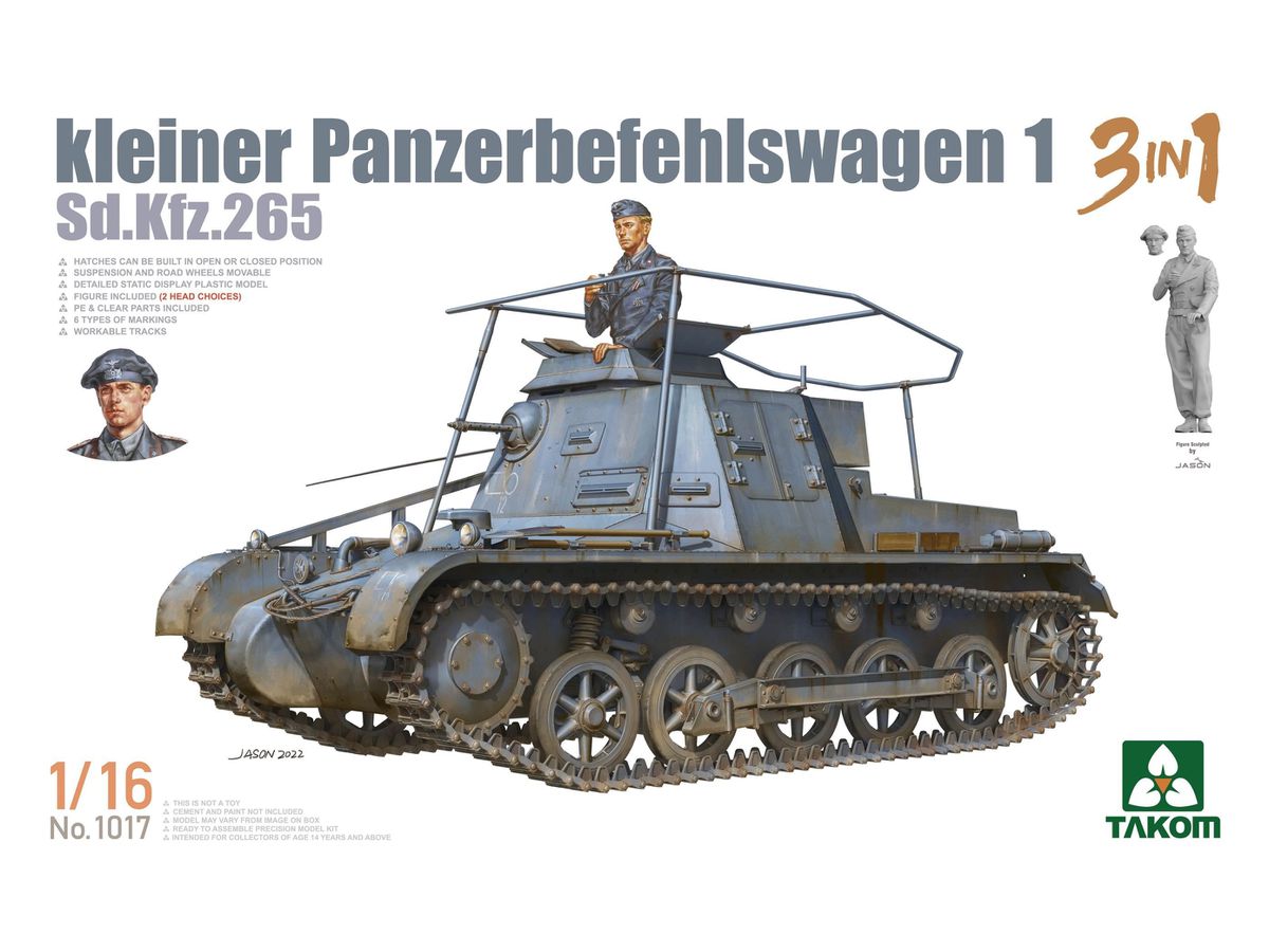 Kleiner Panzerbefehlswagen 1 3-in-1 Sd.Kfz.265