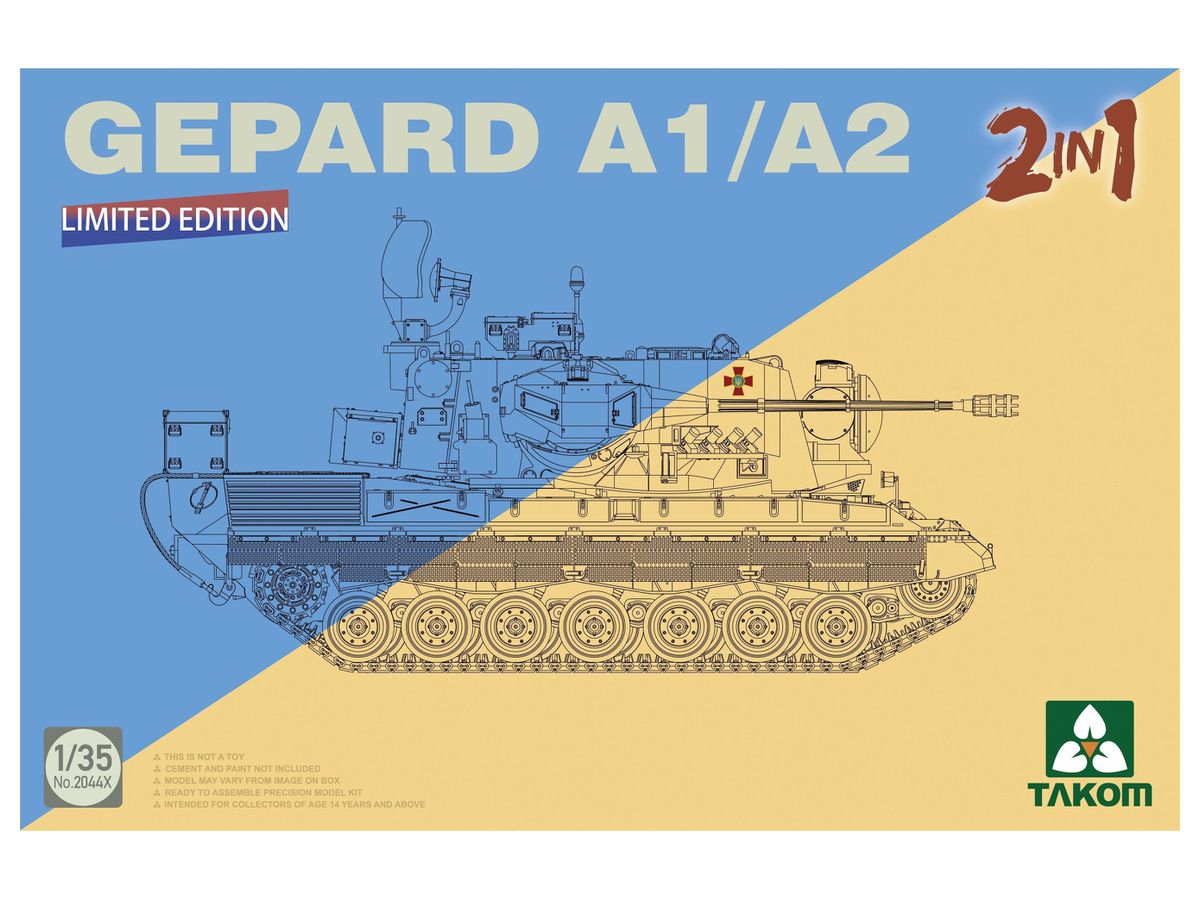 Bundeswehr Flackpanzer1 Gepard SPAAG A1/A2 2 in 1
