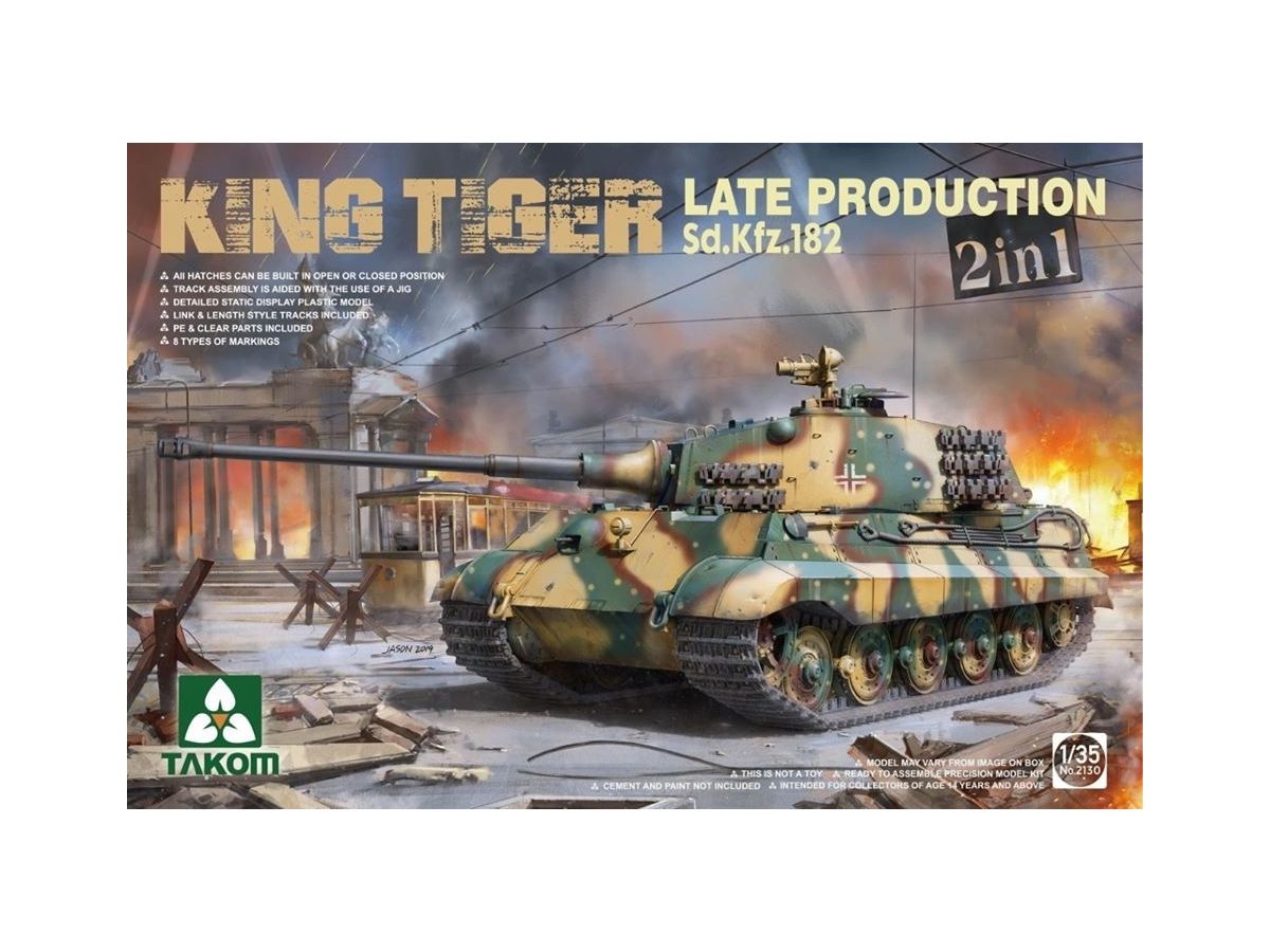 Pz.Kpfw. VI Tiger II Sd.Kfz.182 King Tiger Late 2 in 1 (Reissue)