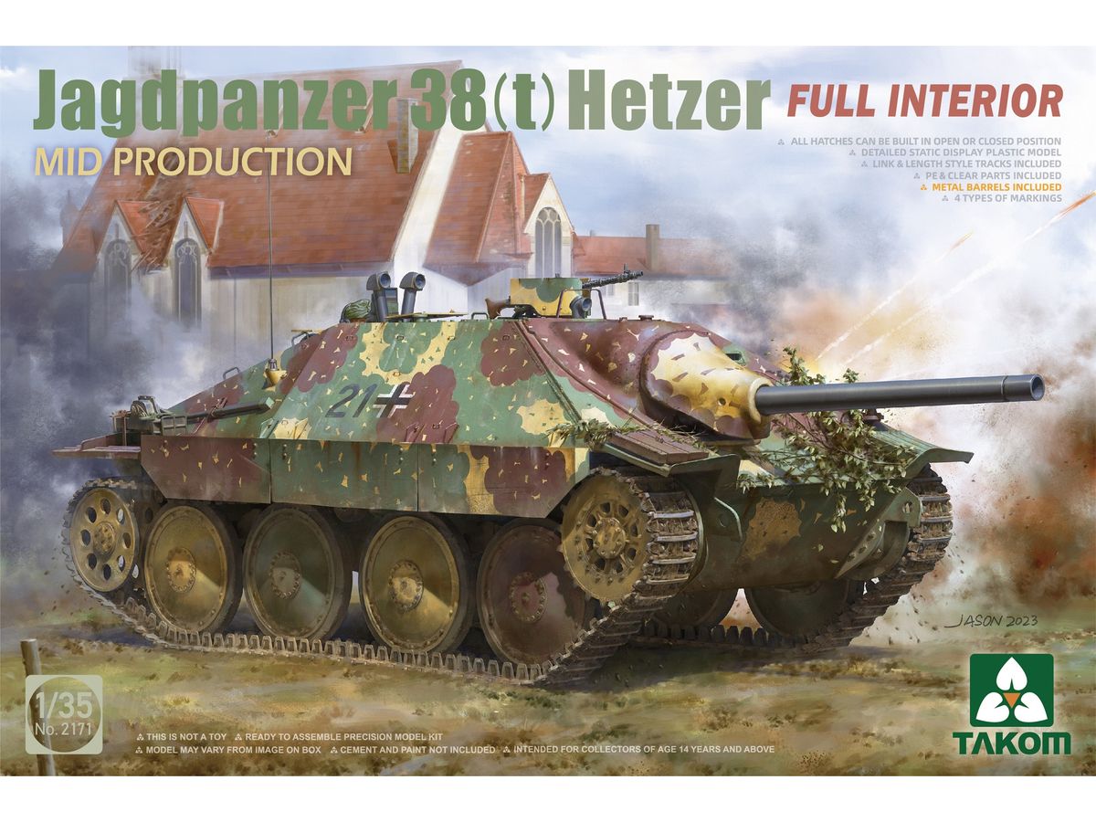 Jagdpanzer 38(t) Hetzer Mid w/Full Interior