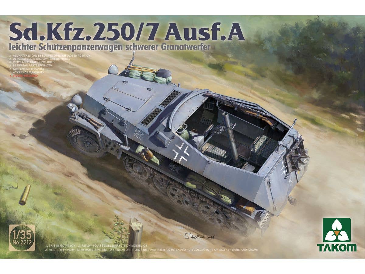 Sd.Kfz.250/7 Ausf.A Leichter Schutzenpanzerwagen Schwerer Granatwerfer