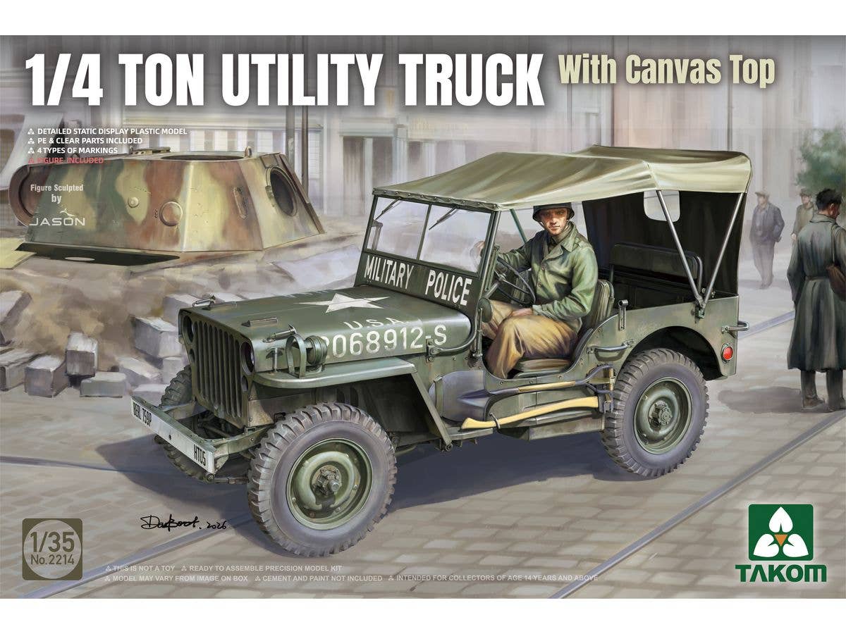 1/4 Ton Utility Truck with Canvas Top