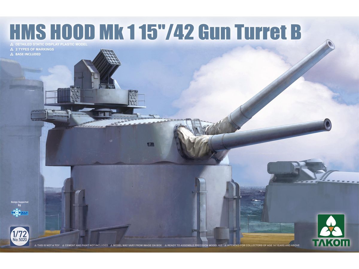 HMS HOOD Mk 1 15"/42 Gun Turret B