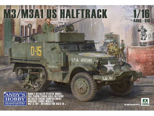 1/16 M3 / M3A1 U.S. Halftrack 2 in 1