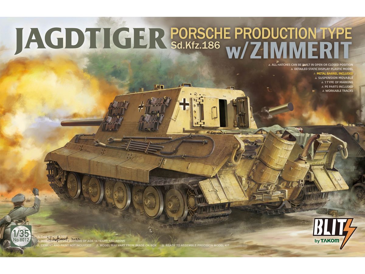 Sd.Kfz.186 Jagdtiger Porsche Type w/Zimmerit