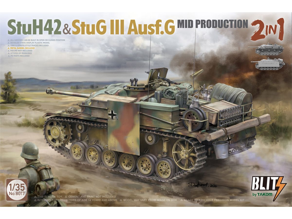 StuH 42 & StuG III Ausf. G Mid Production 2 in 1 w/Storage & Equipment Set