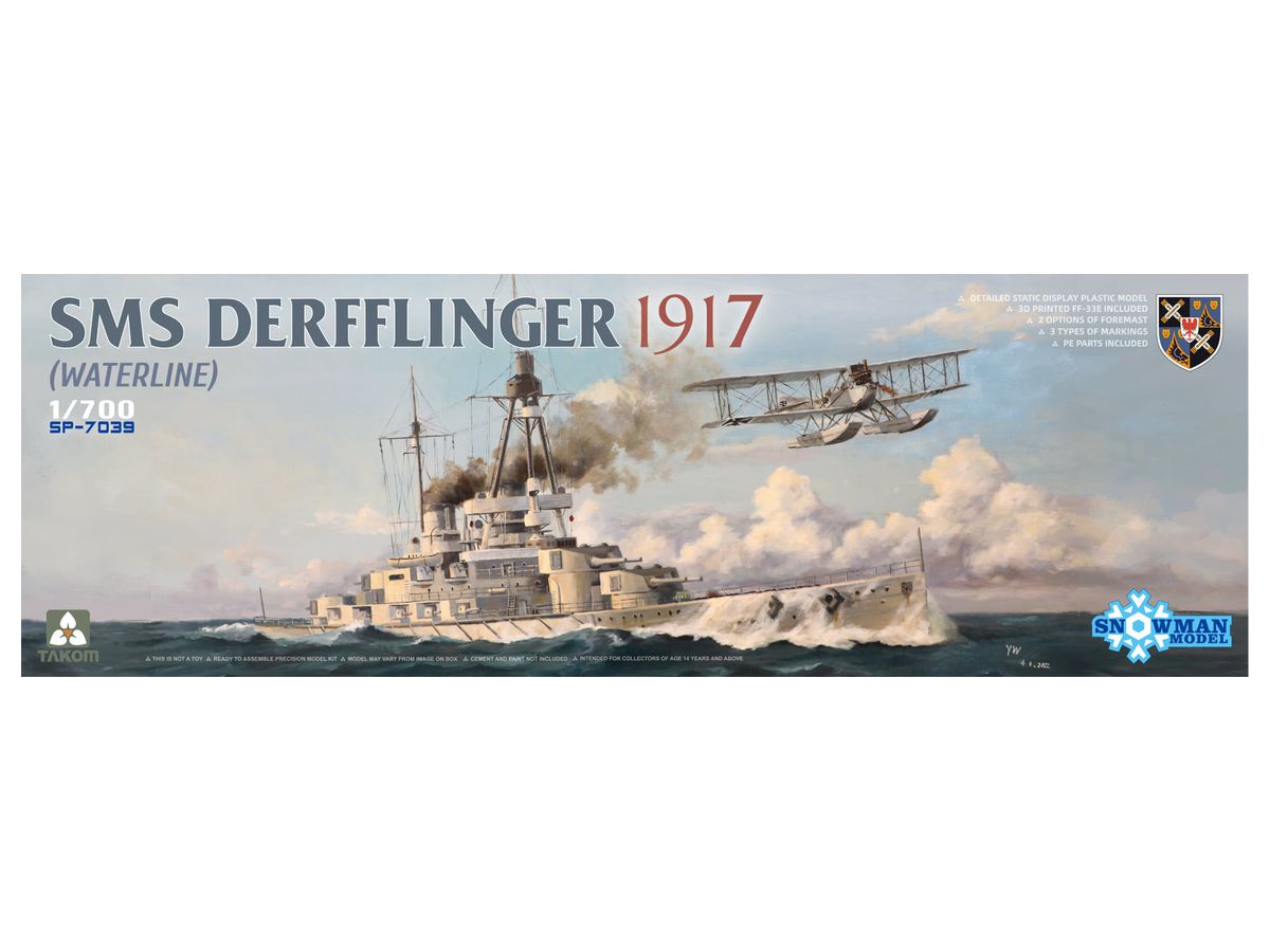 SMS Derfflinger 1917 (Water Line) w/FF-33E Reconnaissance Seaplane