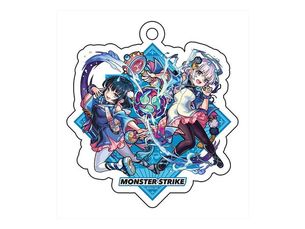 Monster Strike: Acrylic Keychain Magical Girls Fujin & Raijin
