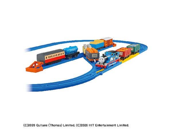 PLARAIL Let's Play with Thomas! Full of freight cars & rail set