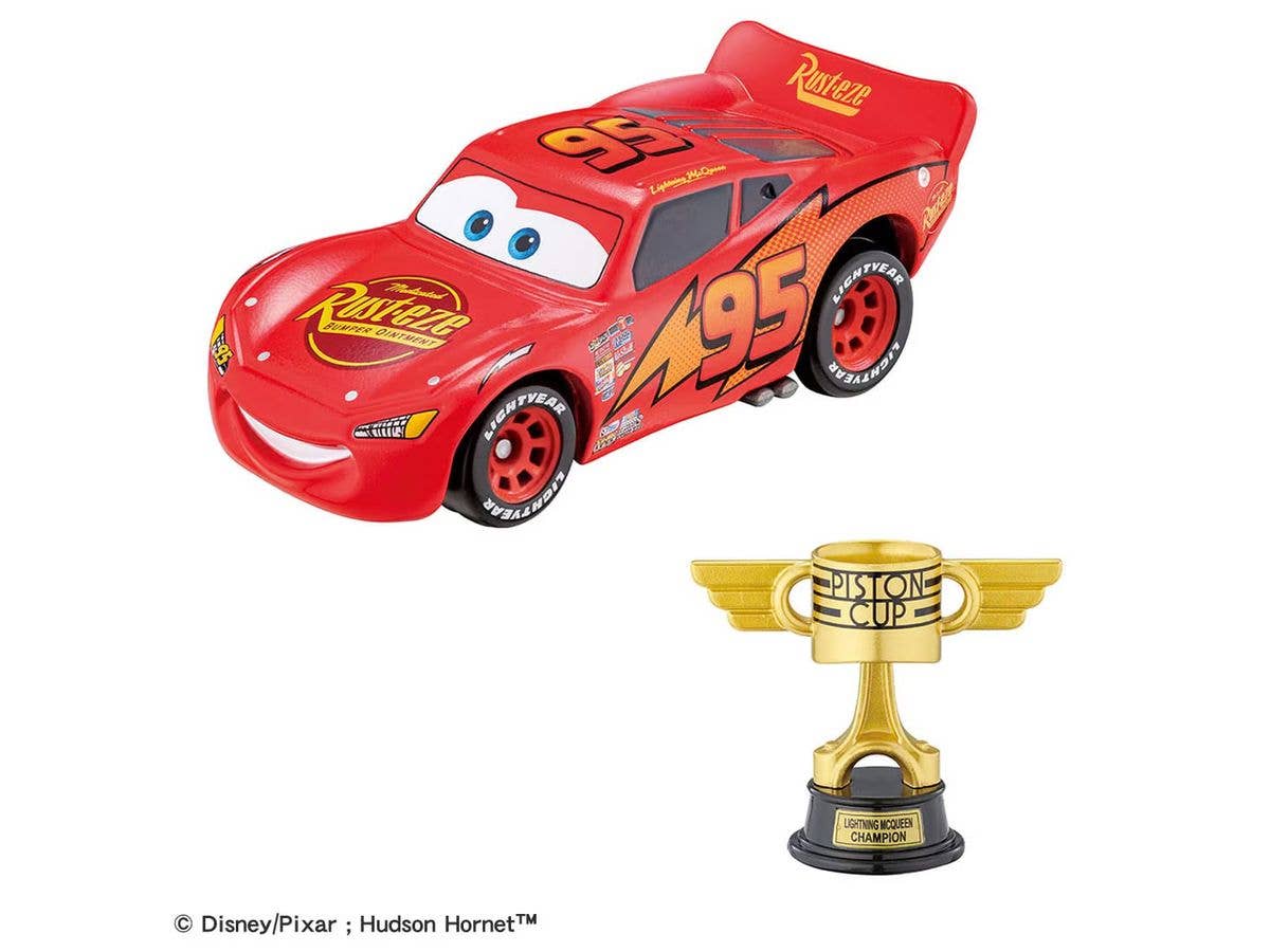 Cars Tomica Lightning McQueen with Piston Cup (Lightning McQueen Day 2026 Special Edition)