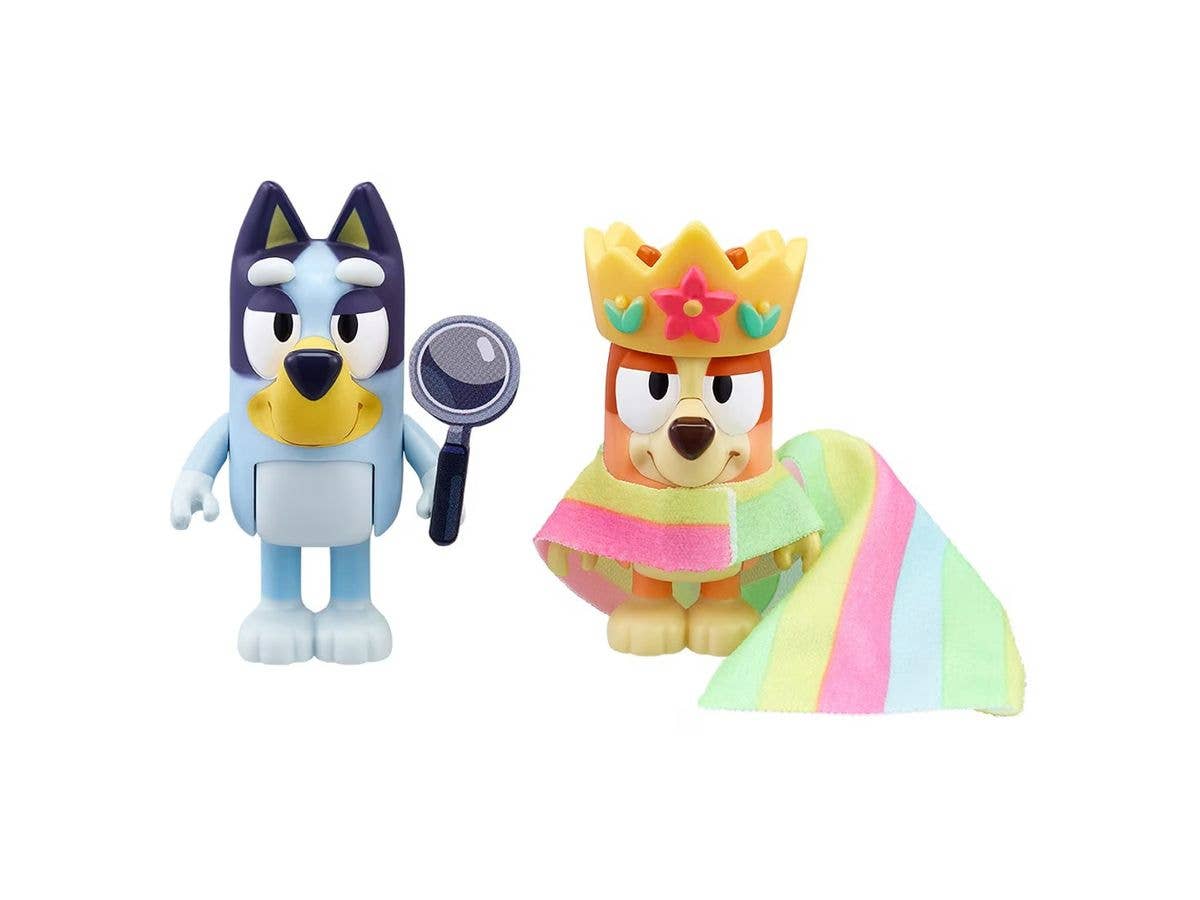 Bluey: Bluey Friendship Figure Set: Queen Bingo and Bluey