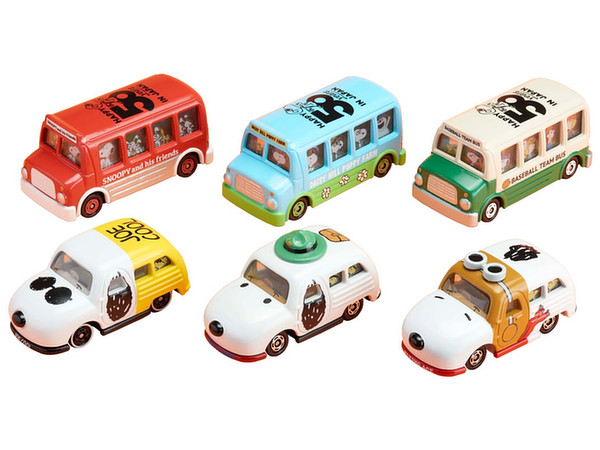 Dream Tomica - Happy 50 Years in Japan Snoopy Raffle: 1Box (6pcs)