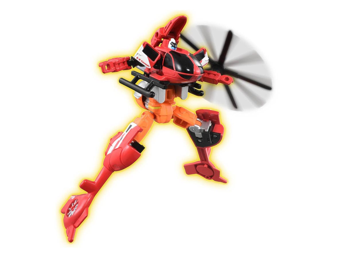 Tomica Jobraver JB04 Fire Braver Kawasaki Heavy Industries BK117-D3 Fire Helicopter