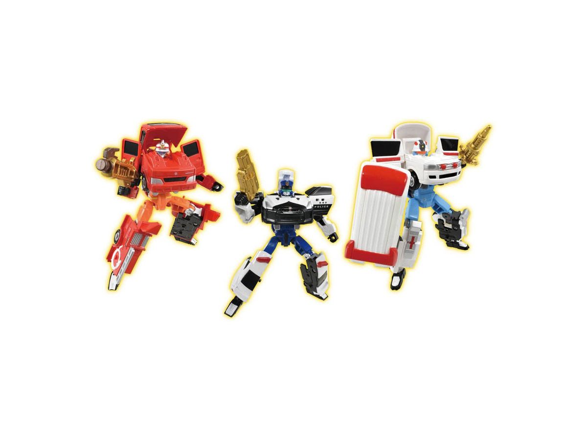 Tomica Jobraver Police Fire Emergency DX Set
