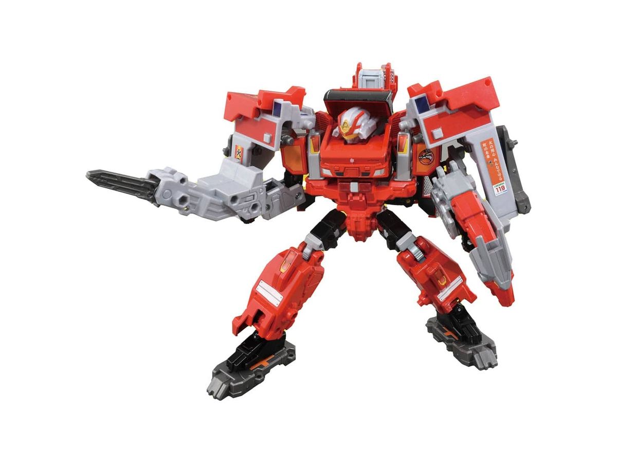 Tomica Job Raver Gigant Fire Braver Fire Station Armor DX Set