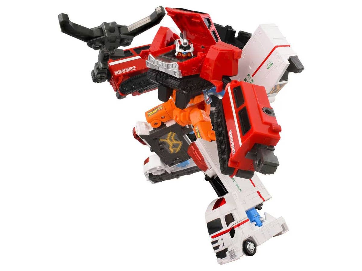 Tomica Job Labor TJBDX Hyper Rescue Labor Red Salamander + Super Ambulance DX Set