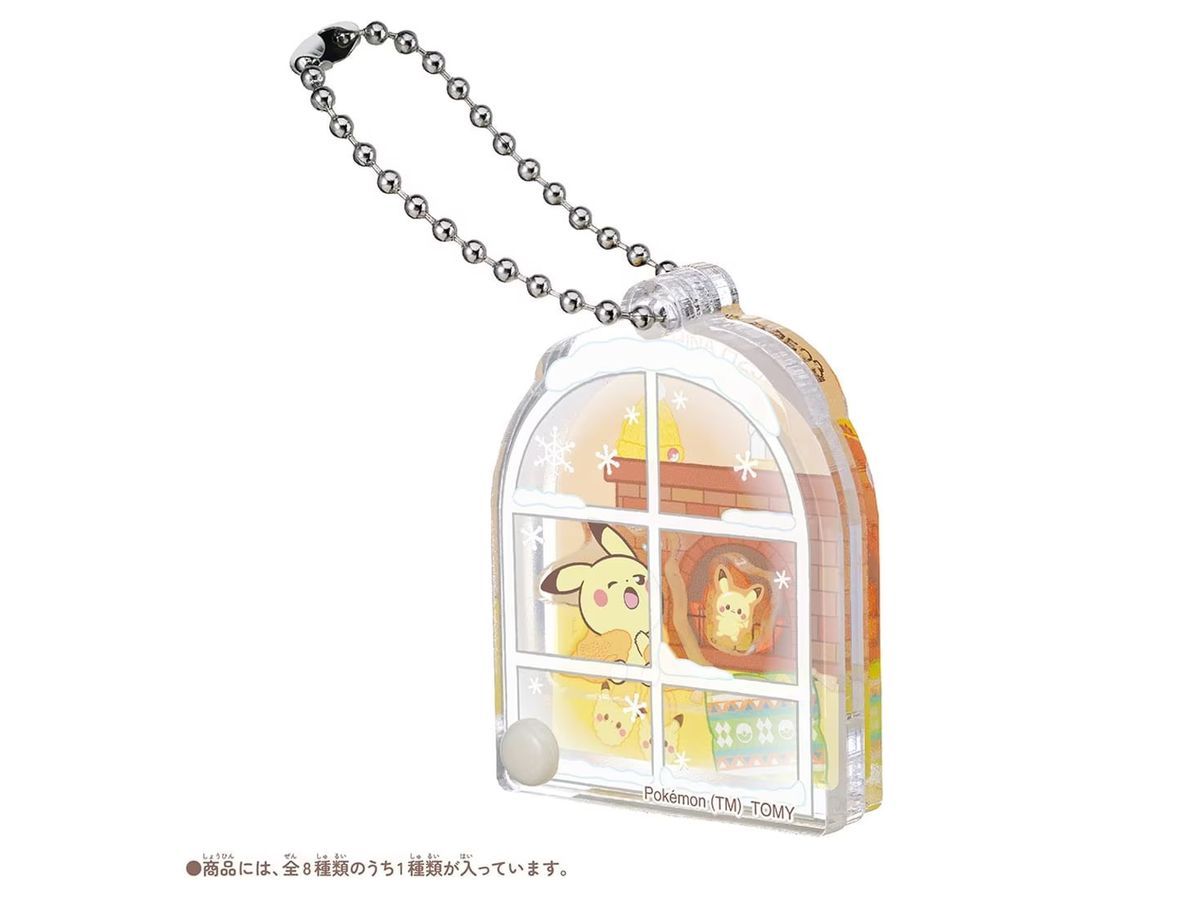Pokemon PokePiece Moving Acrylic Charm Collection Cozy Winter 1Box 8pcs