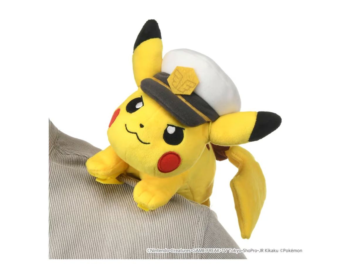 Pokemon Plush Shoulder Captain Pikachu