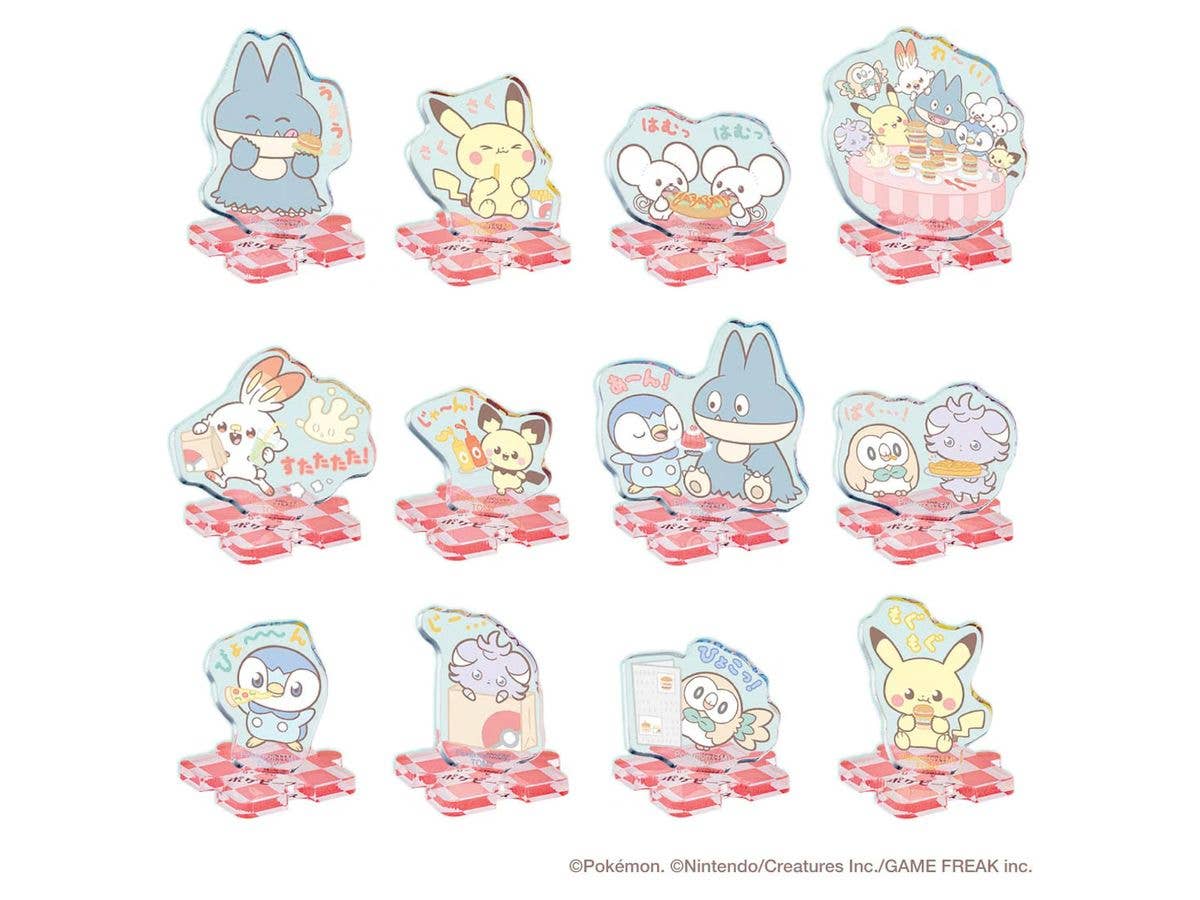 Pokemon PokePiece Connecting Acrylic Stand -Diner- 1Box12pcs