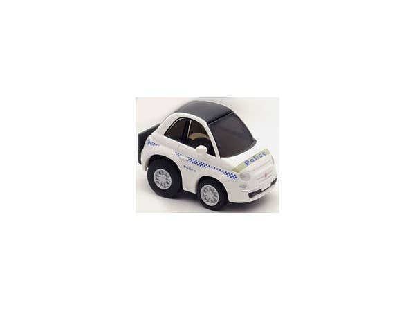 Choro Q Zero Z-29c Fiat 500C Police Car - Miniature Collectible Toy Car From Japan