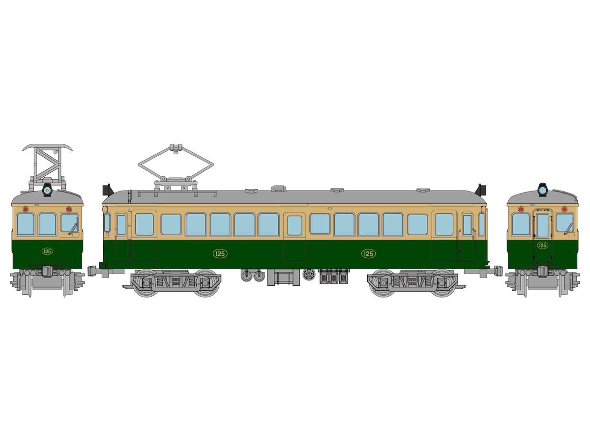 Railway Collection Eizan Electric Railway Dena Type 21 A (Car 125)