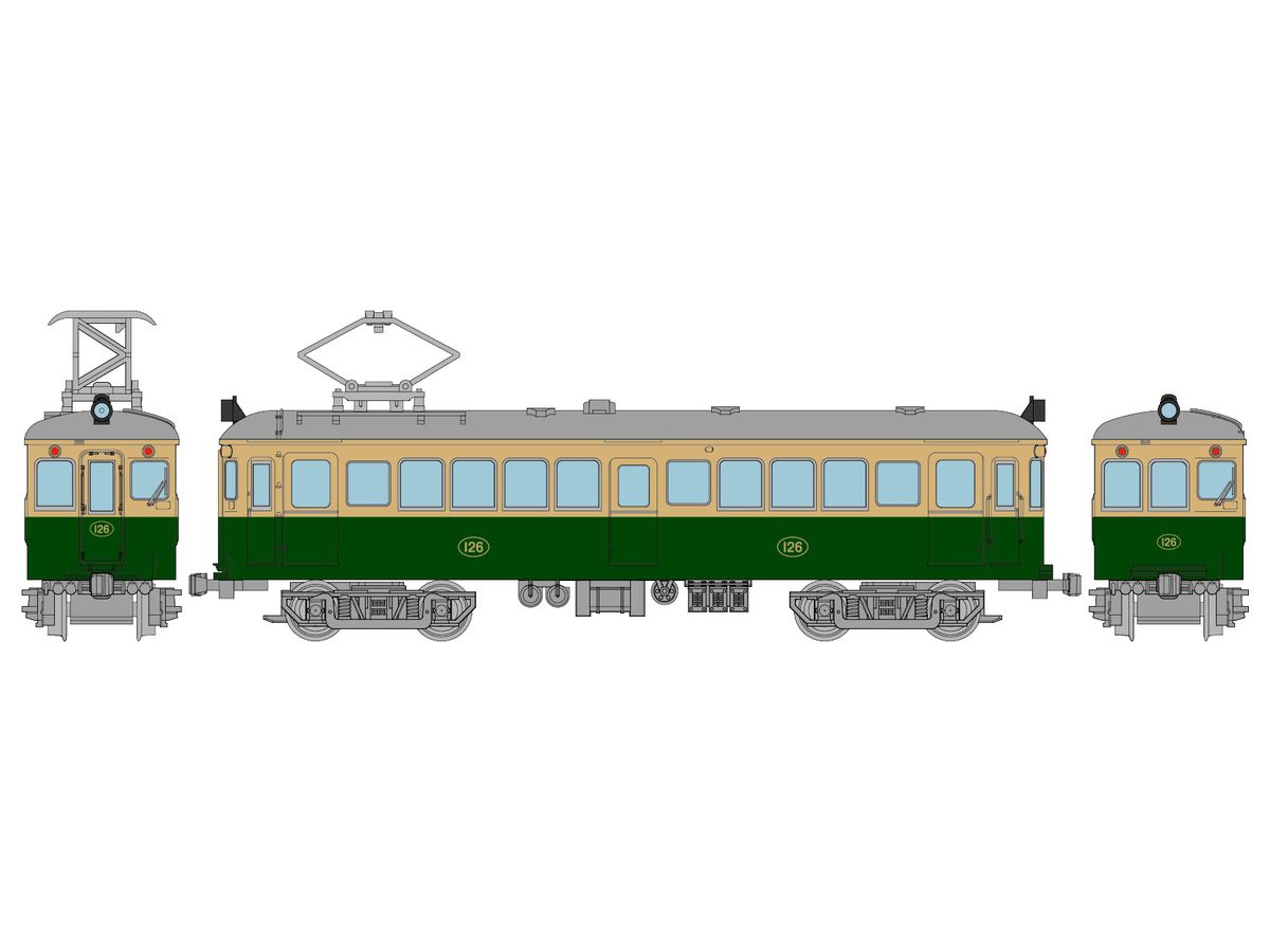 Railway Collection Eizan Electric Railway Dena Type 21 B (Car 126)