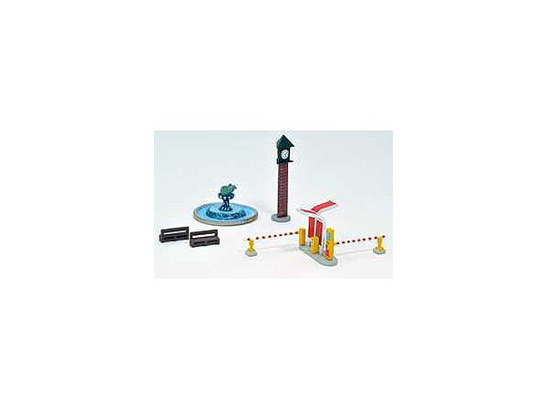 Scenery Accessories 012-3 Station Front / Park A3
