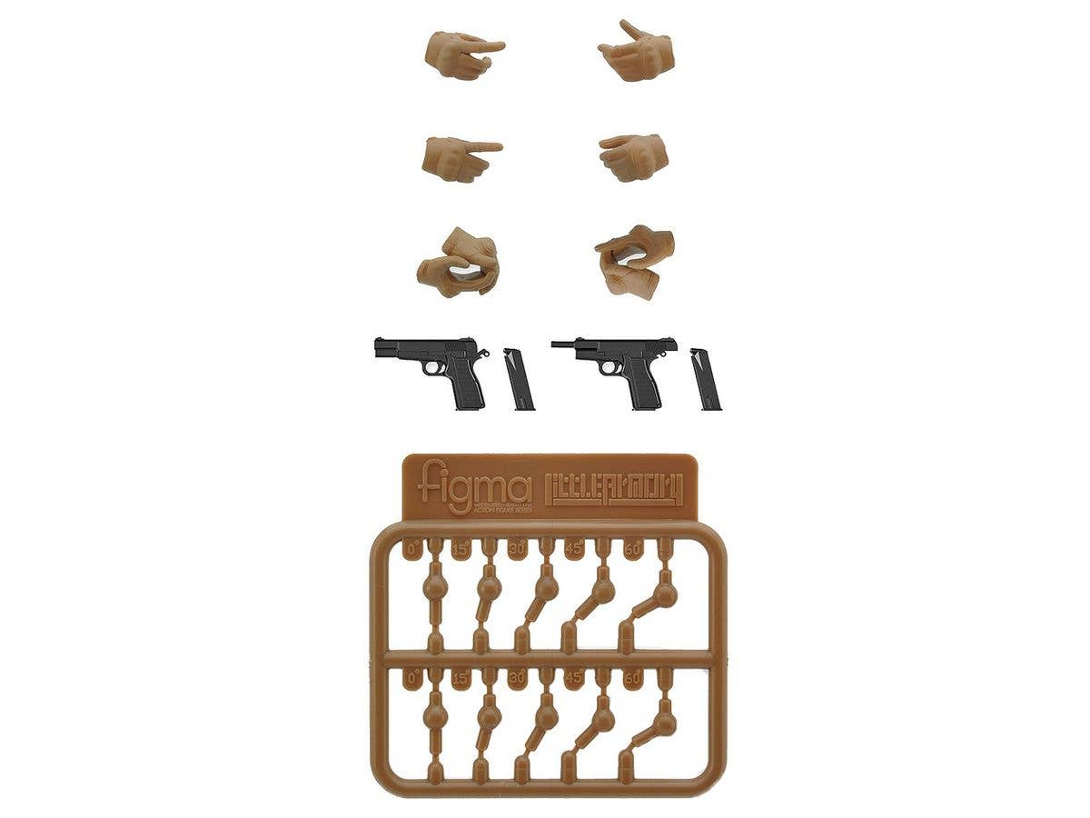 Little Armory LAOP06: figma Tactical Gloves 2 Handgun Set (Tan)