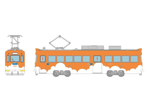 Train Collection Hankai Tramway Model 501 505 (Cloud Orange)