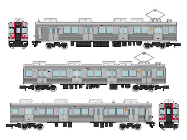 Railway Collection Izukyu 8000 Series (TA-7 Formation / Event Painting) 3-Car Set C