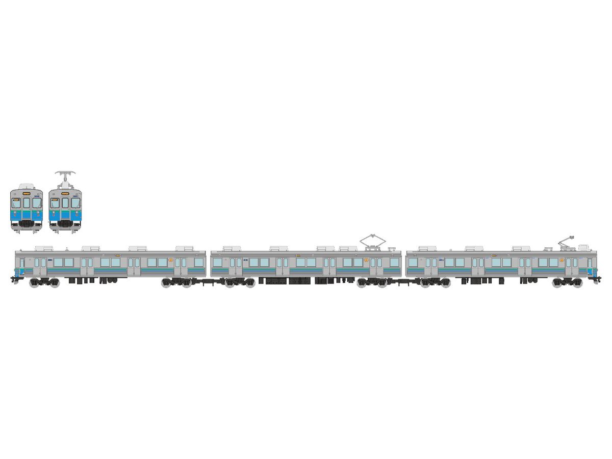 Railway Collection Izukyu 8000 Series (TB-2 Formation) 3-Car Set D