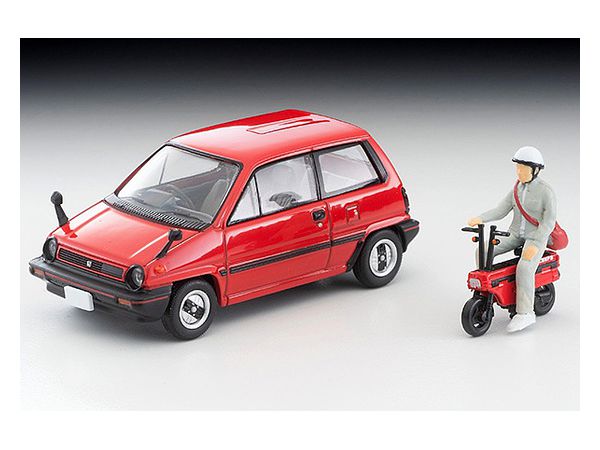 LV-N272a Honda City R (red) with Motocompo 81 Year Model