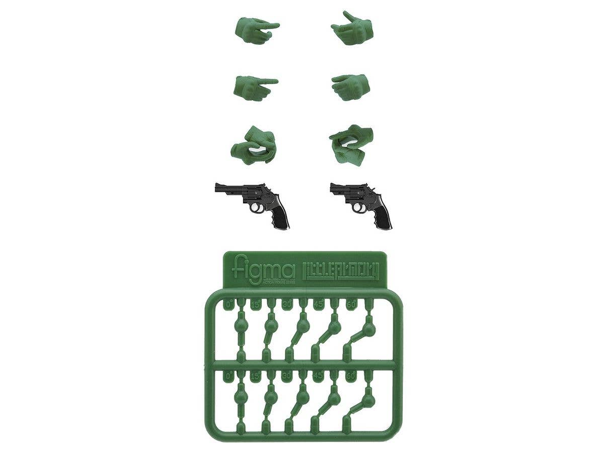 Little Armory LAOP07: figma Tactical Gloves 2 Revolver Set (Green)