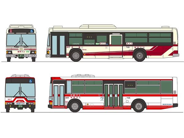 The Bus Collection Joint Operation Series 2 Core Bus Nagoya City Transportation Bureau/Meitetsu Bus Set of 2