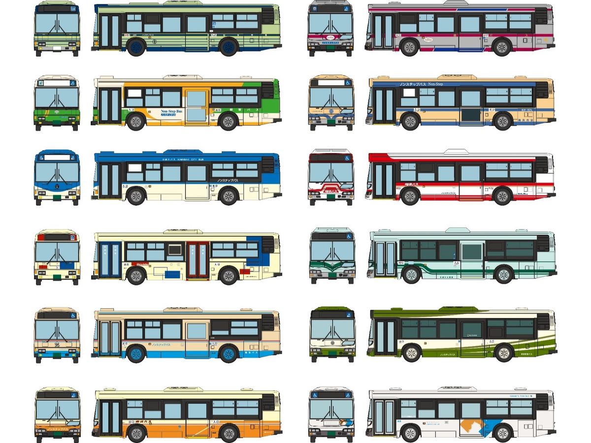 The Bus Collection Hino's Early Non-Step Bus Vol.32 1Box 12pcs