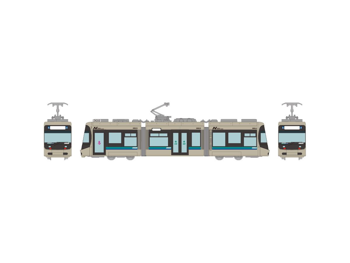 The Trains Collection Nagasaki Electric Tramway 3000 Type 3002 Car