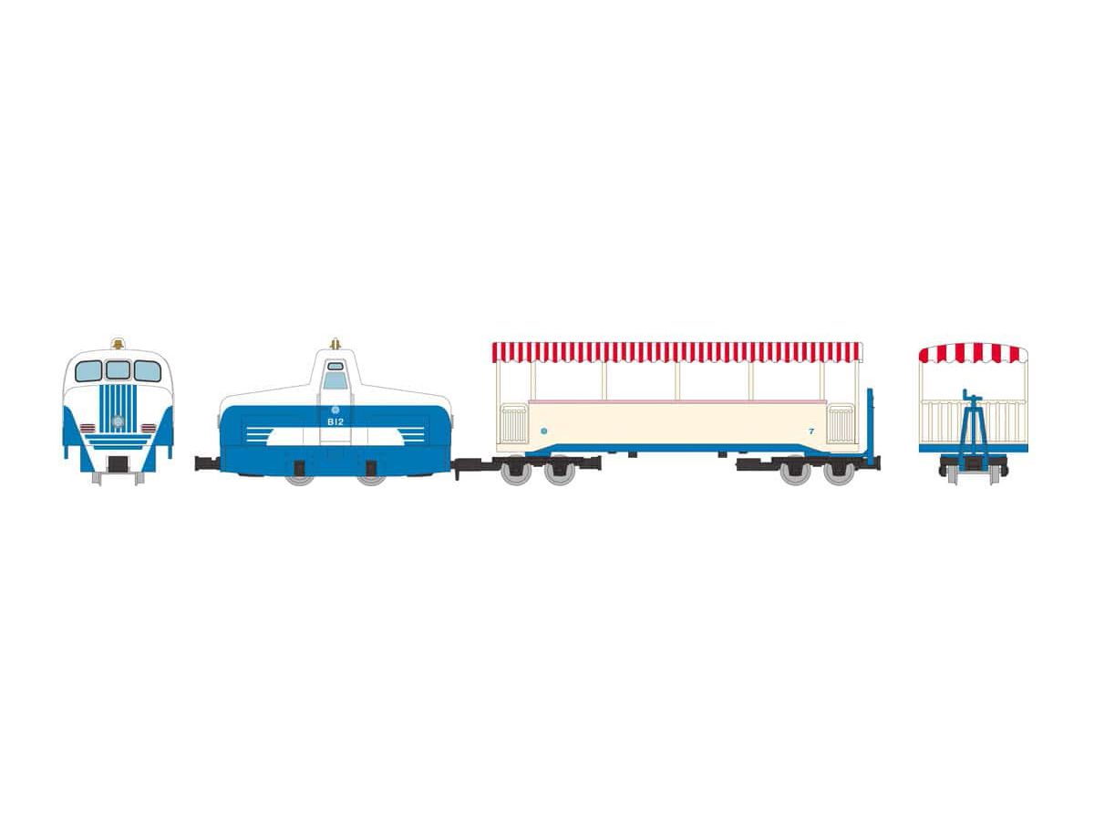 The Trains Collection Narrow Gauge 80 Memories of Seibu Railway Yamaguchi Line B12 + Open Deck Passenger Car Type 2 Car Set