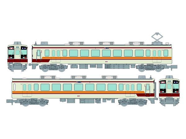 Train Collection Tobu Railway 6050 Series 2 Car Set at the Time of Appearance