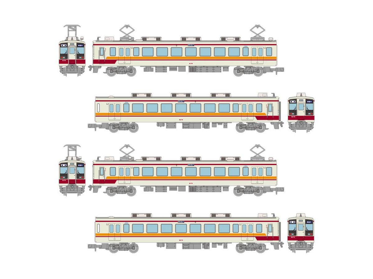 Train Collection Goodbye 3 Companies Direct Train Tobu Railway 6050 Series From Aizutajima to Shin-Tochigi 4-car Set