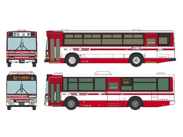 The Bus Collection Keihan Bus 100th Anniversary Route Car Set of 2