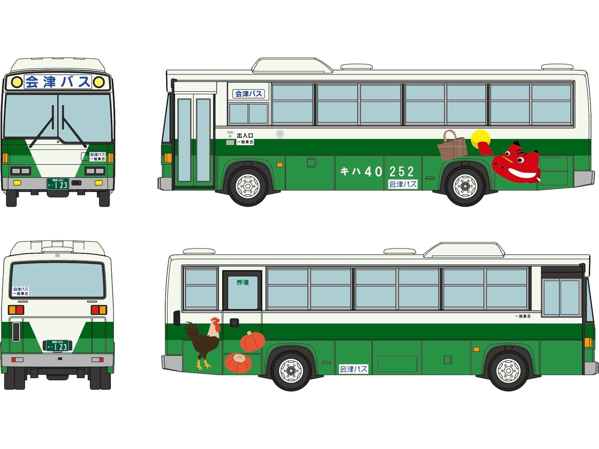 Let's go with the Bus Collection 21 Aizu Bus JR Tadami Line Kiha 40 color