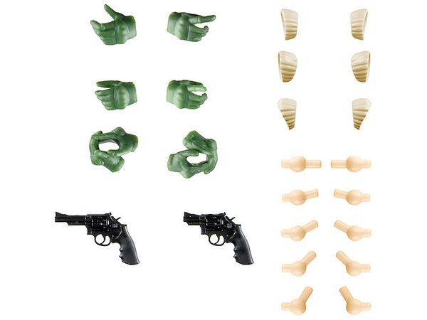 Little Armory [LA-OP15] Tactical Gloves for Sousai Shojo Teien 2 Revolver Set (Green)