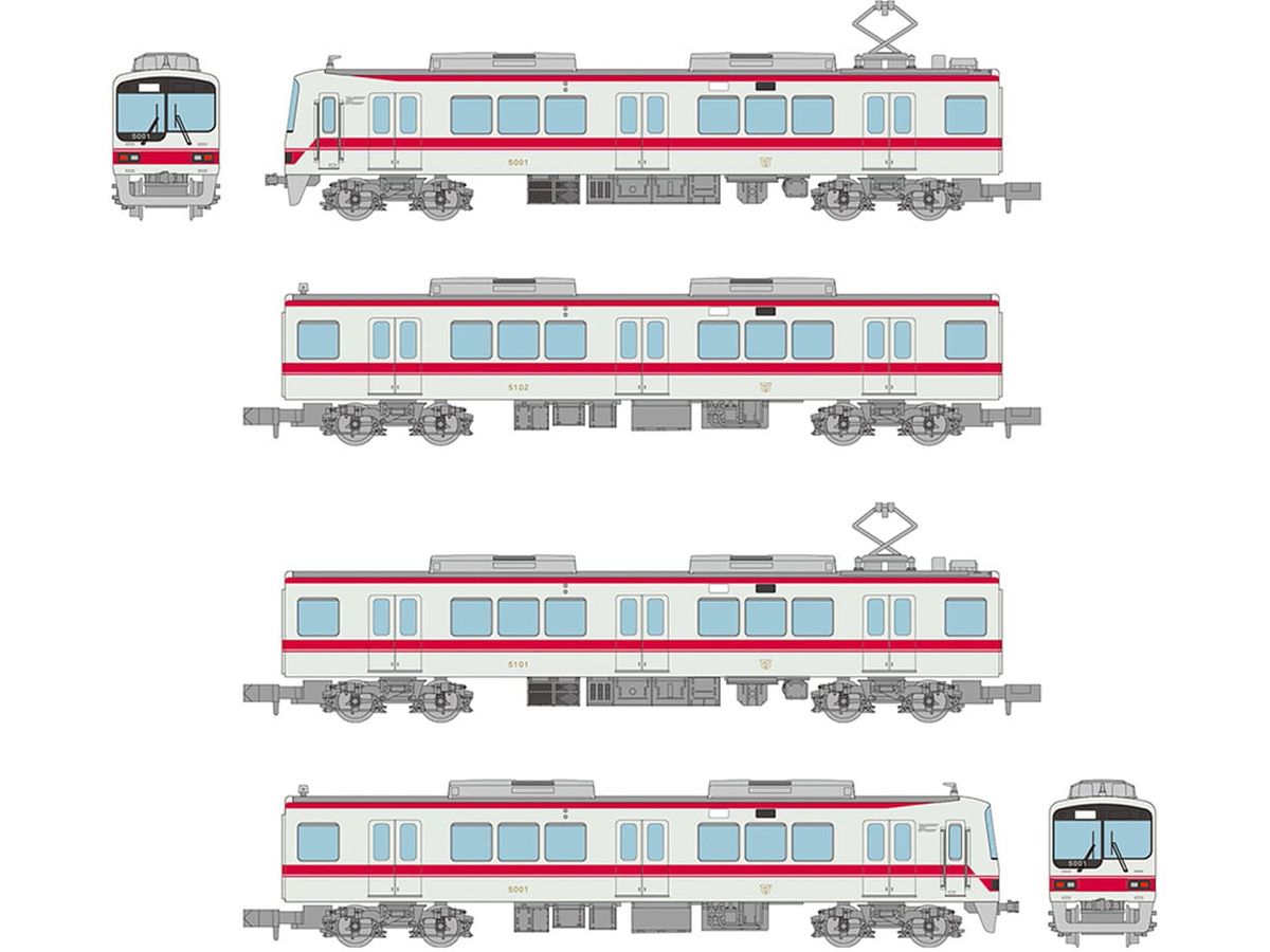 The Trains Collection Kobe Electric Railway 5000 series (5001 formation) 4-car set A