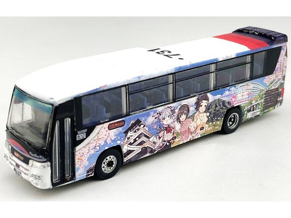 The Bus Collection Kyushu Sanko Bus The Idolm@ster Cinderella Girls in Kumamoto Wrapping Bus