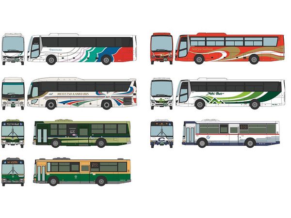 The Bus Collection Meitetsu Group Bus Holdings 7 Company Set