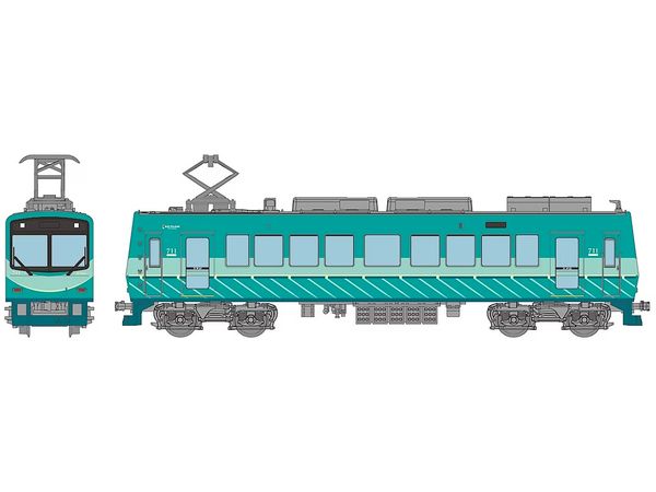 The Trains Collection Eizan Electric Railway 700 Series Renewal Car No. 711 (Green)