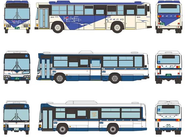 The Bus Collection Keisei Bus 20th Anniversary Set of 3