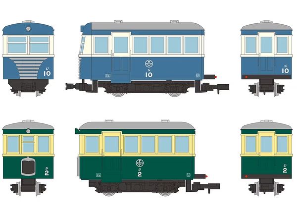 The Trains Collection Narrow Gauge 80 Nekoya Line Ji10 new paint, Ji2 two-tone Color (Cream Green)