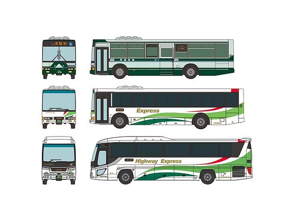 The Bus Collection Tono Railway 80th Anniversary Set of 3